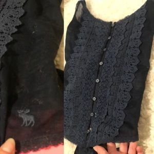 SZ SM Abercrombie LACY TANK W MESH SIDES!!